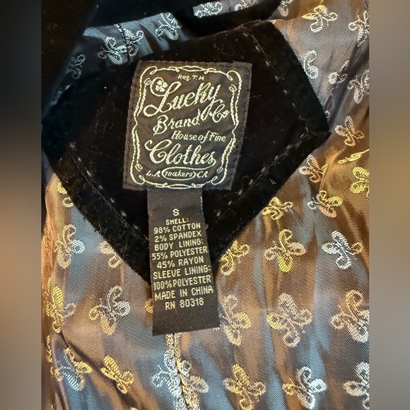 Vintage Lucky Brand Velvet Blazer - Picture 4 of 4